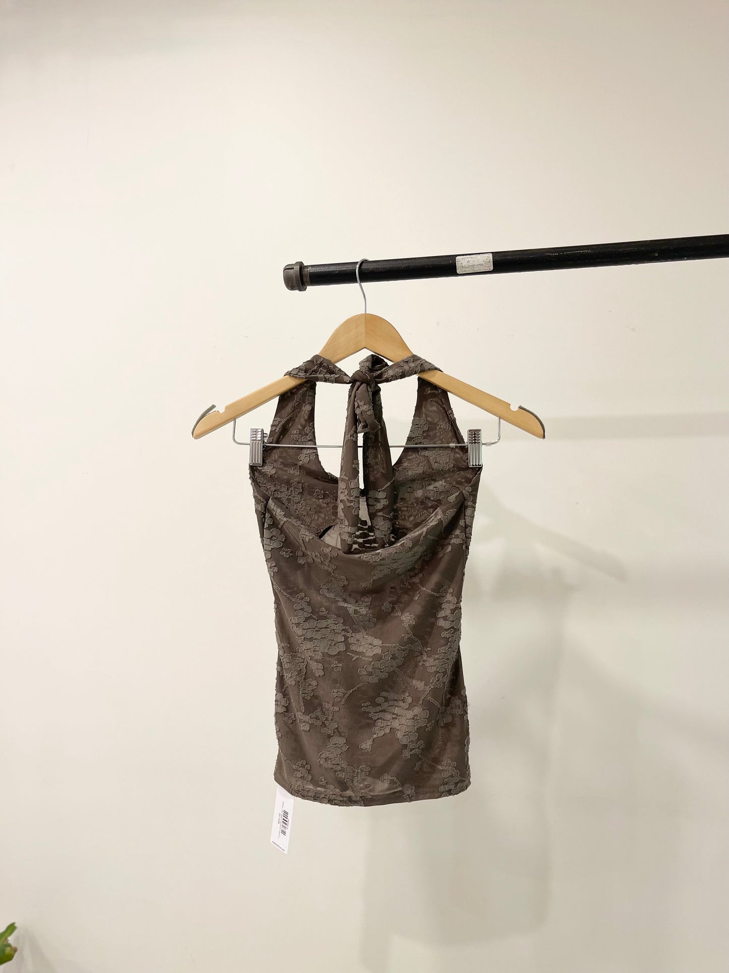FLORA Jacquard halter top