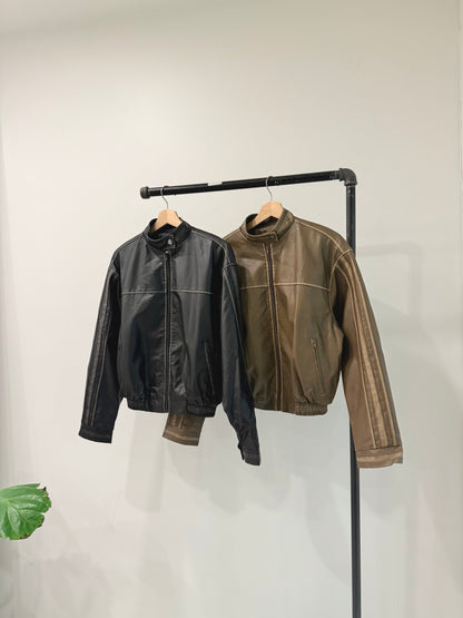 DAM Leather bomber jacket