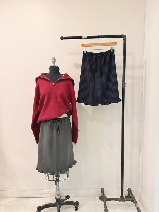 SELECT Pin-stripe skirt