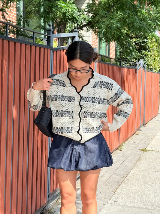 COZY  Printed cardigan