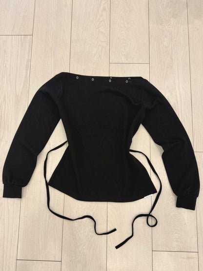 YO Snap button off shoulder top