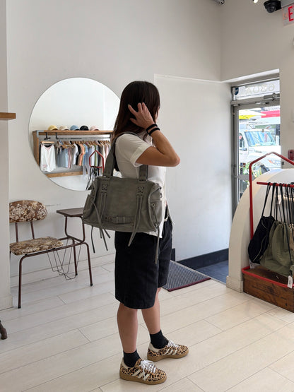 HARLOW Belted washed bag