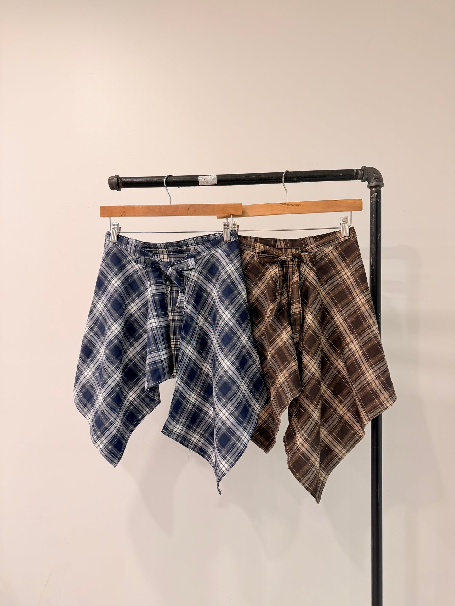 MAEVE Plaid wrap skirt