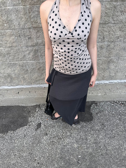 HARLOW Drawstring maxi skirt