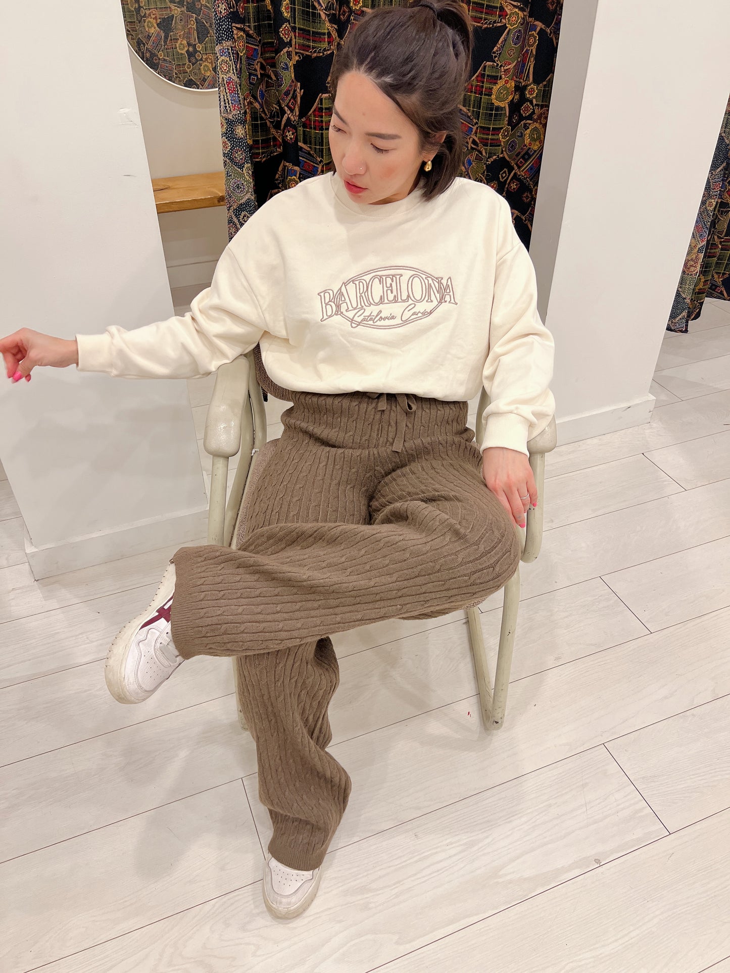 SARE Cable-knit pants