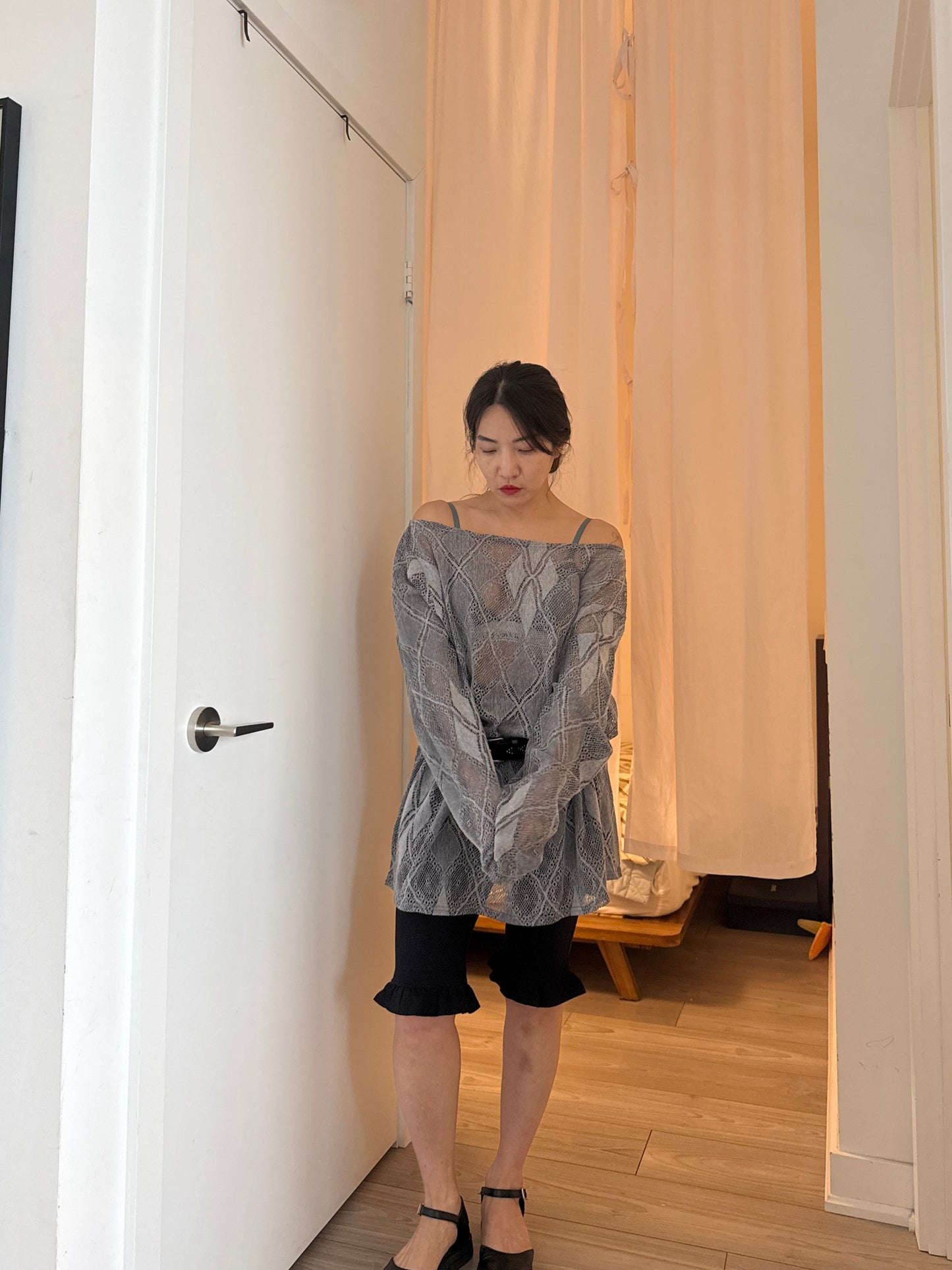 PHONY Oversized mesh top