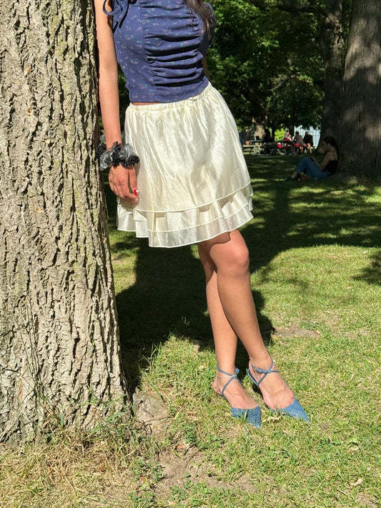 ROMMY Layered mini skirt