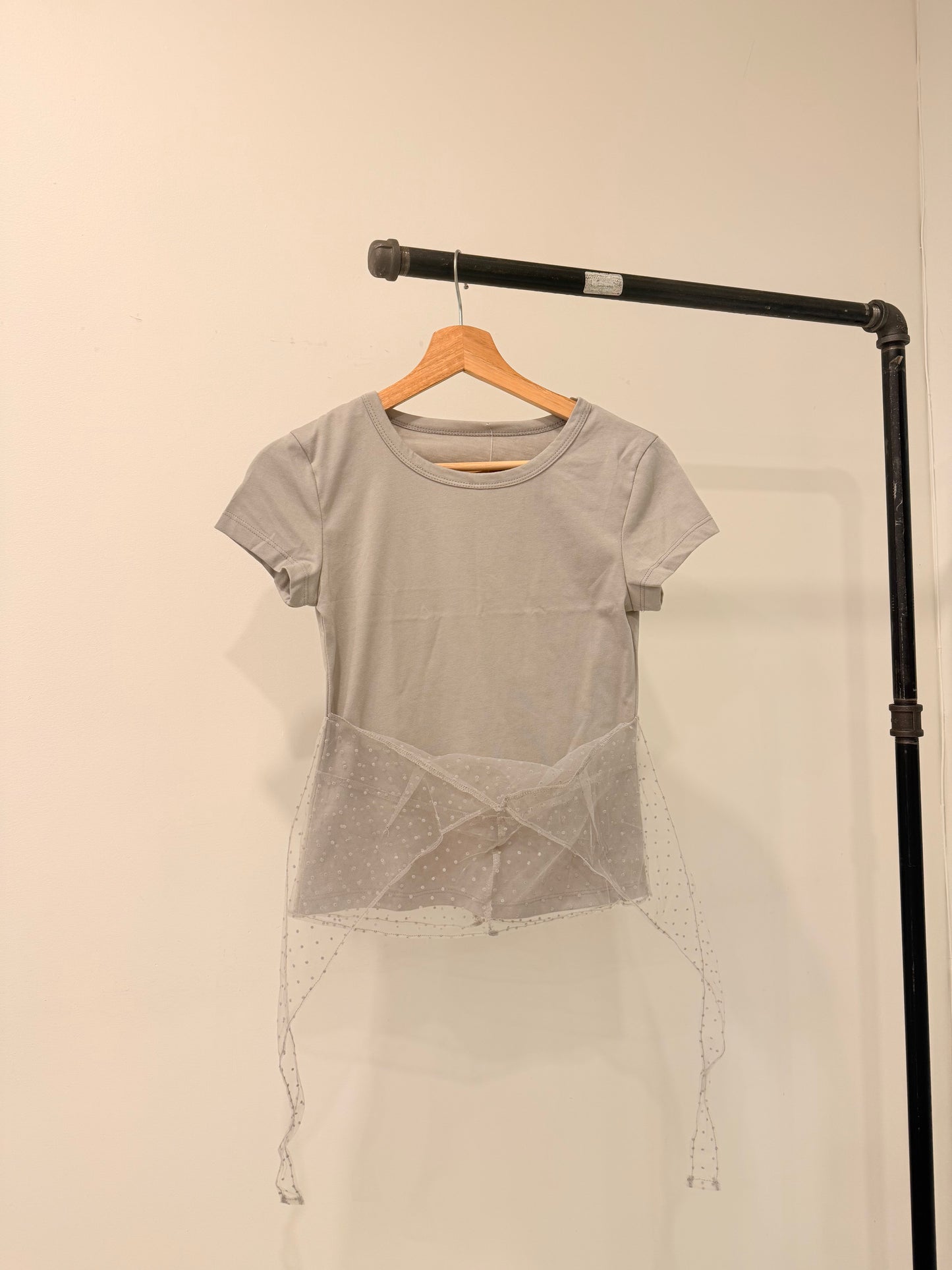 MYAH Polkdot mesh layer top