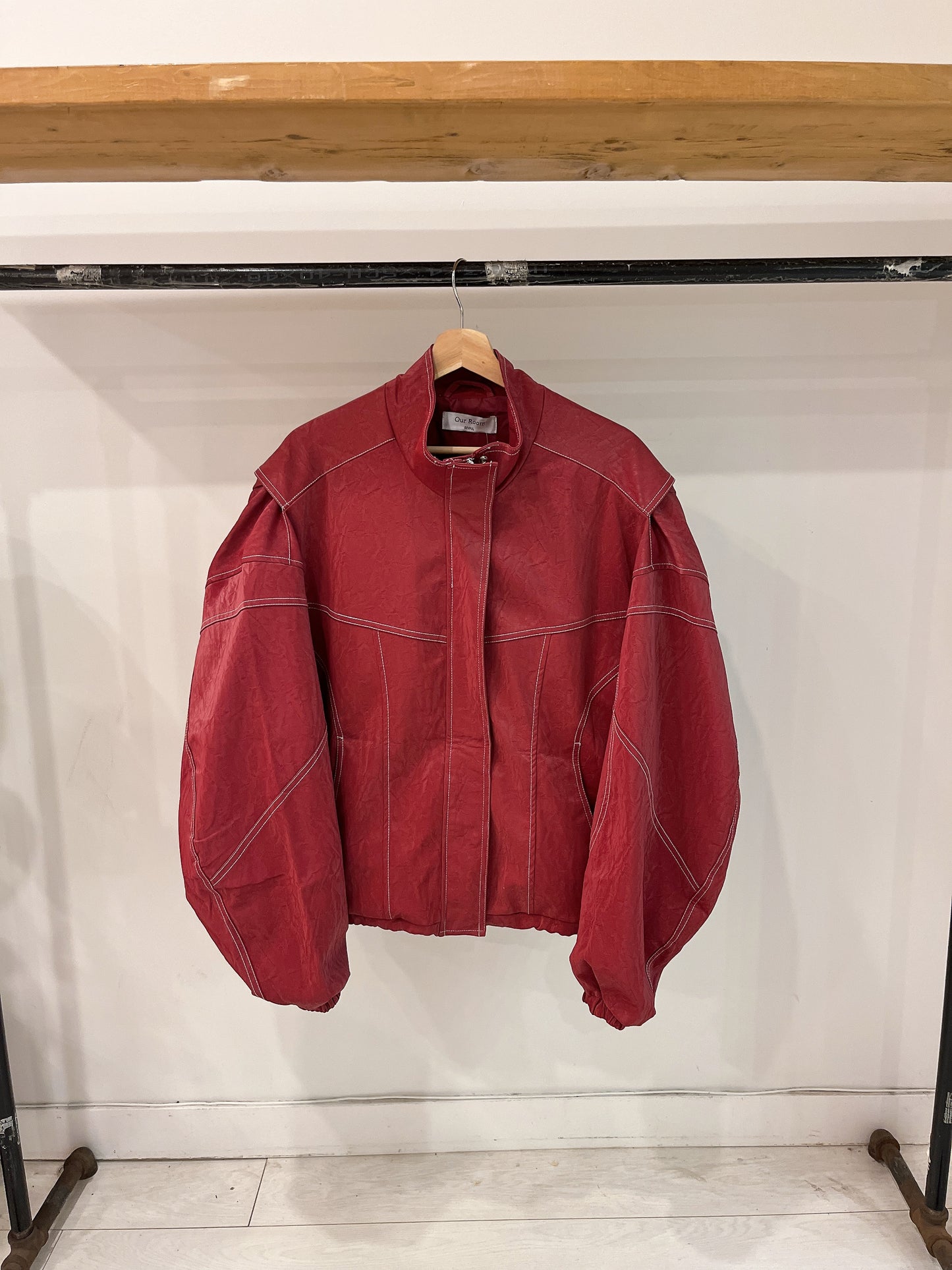 PURE Leather bomber jacket