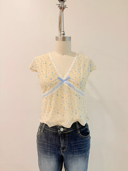 NARA Printed mesh top