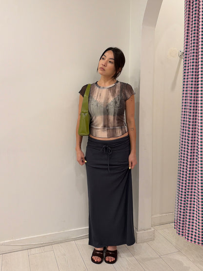 NAOMI Fold-over skirt