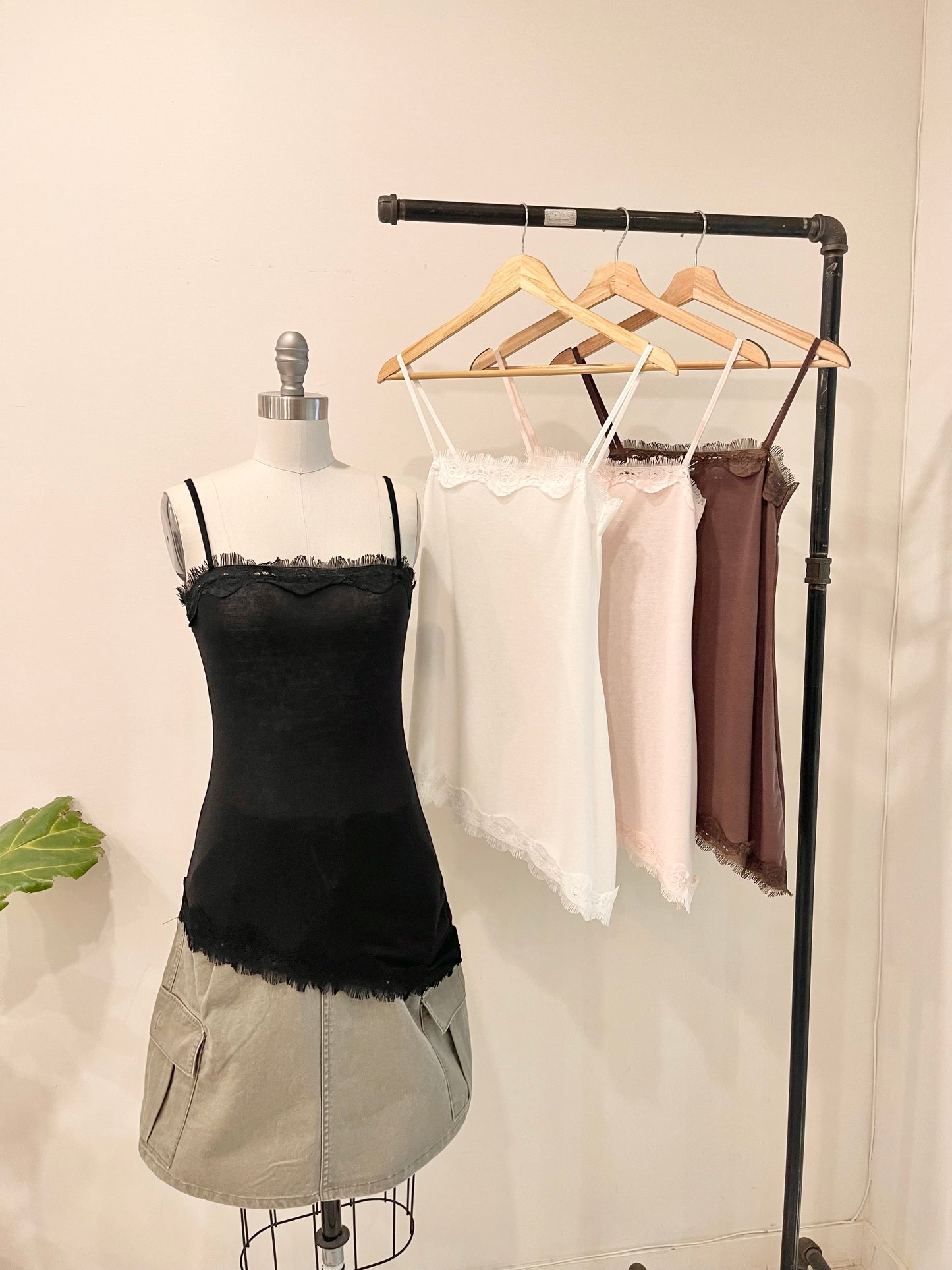 PAULA Asymmetrical slip dress