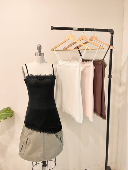 PAULA Asymmetrical slip dress