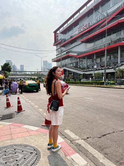 GEM Backless knit top