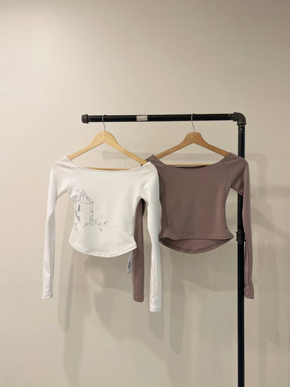 FLEUR Off-shoulder tee