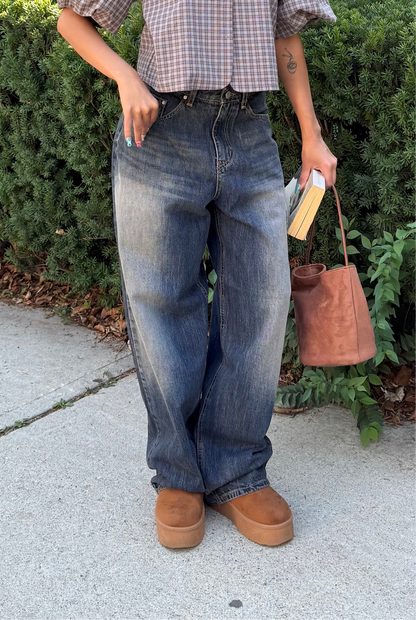 SAM Acid washed baggy jeans