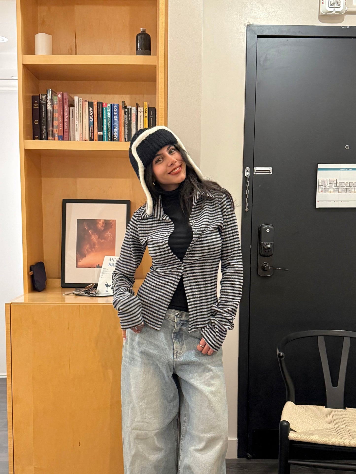 RAE Stripe knit shirt