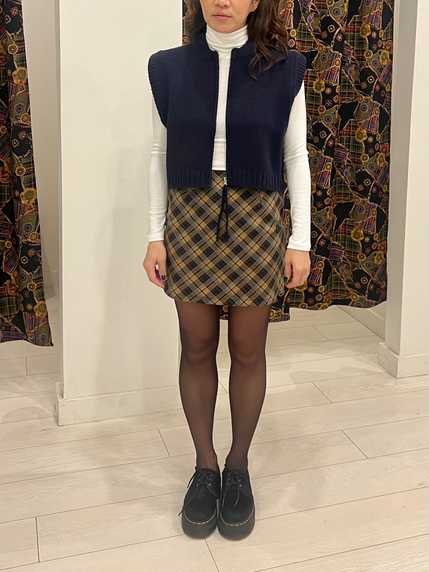 DAST Plaid mini skirt