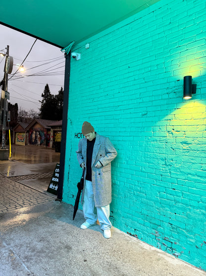 LIAMS Unisex herringbone coat