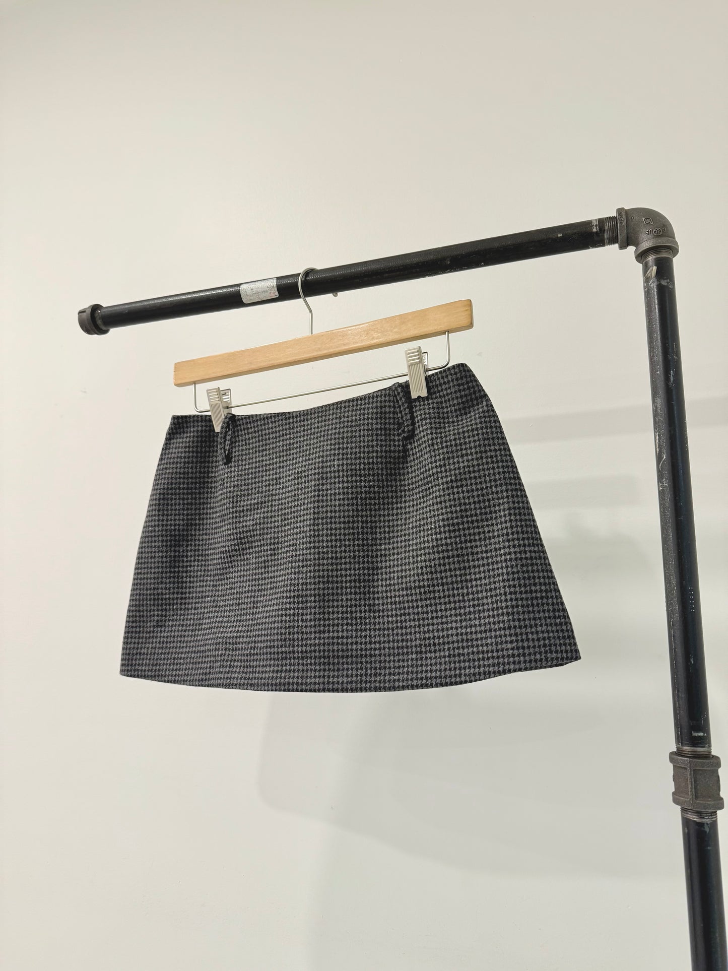 JEN Houndstooth micro mini skirt