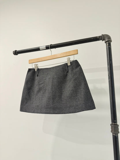 JEN Houndstooth micro mini skirt