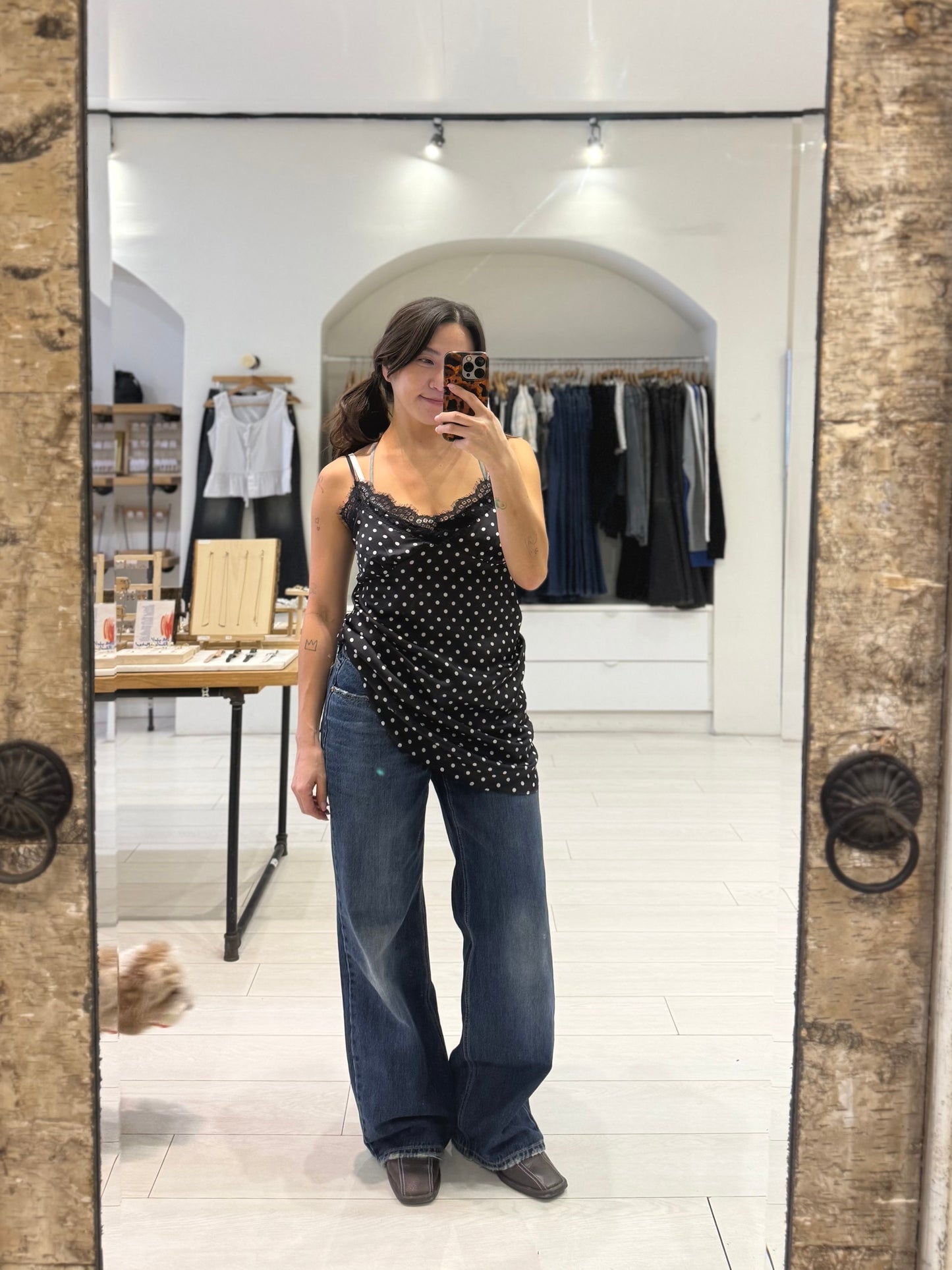NEXT Polkadot slip dress