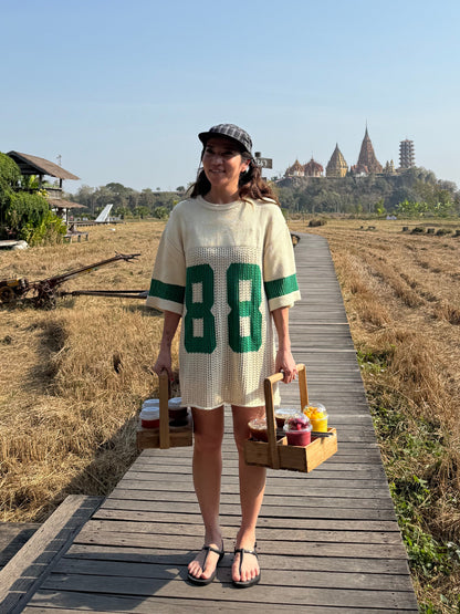 PLEX 88 oversized crochet top