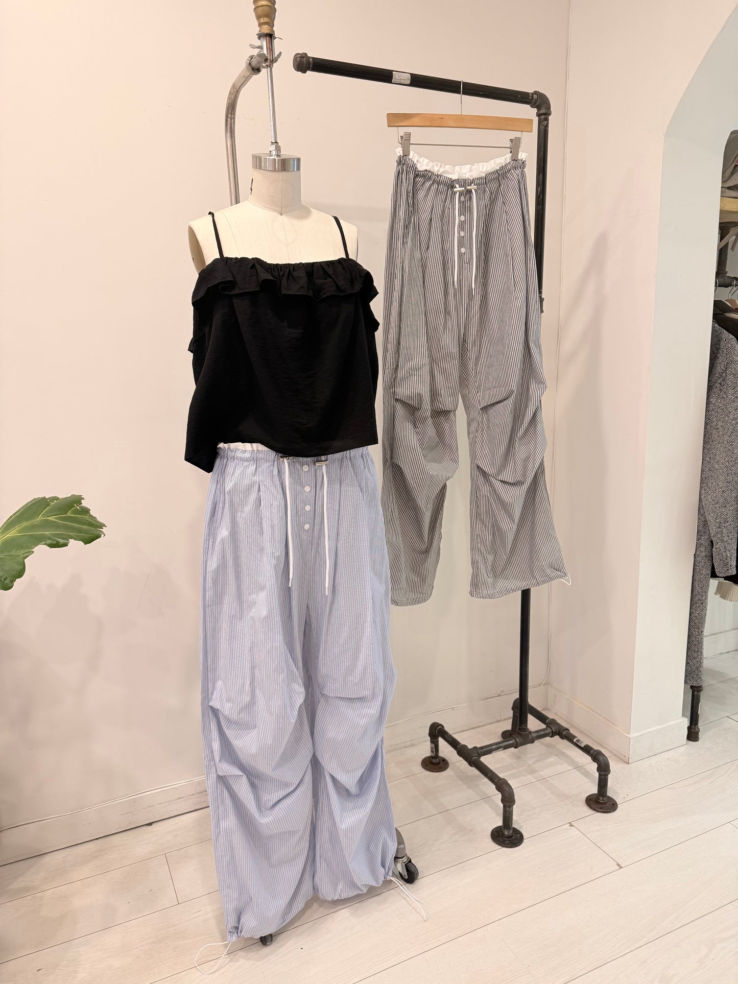 HIGH Striped track pants