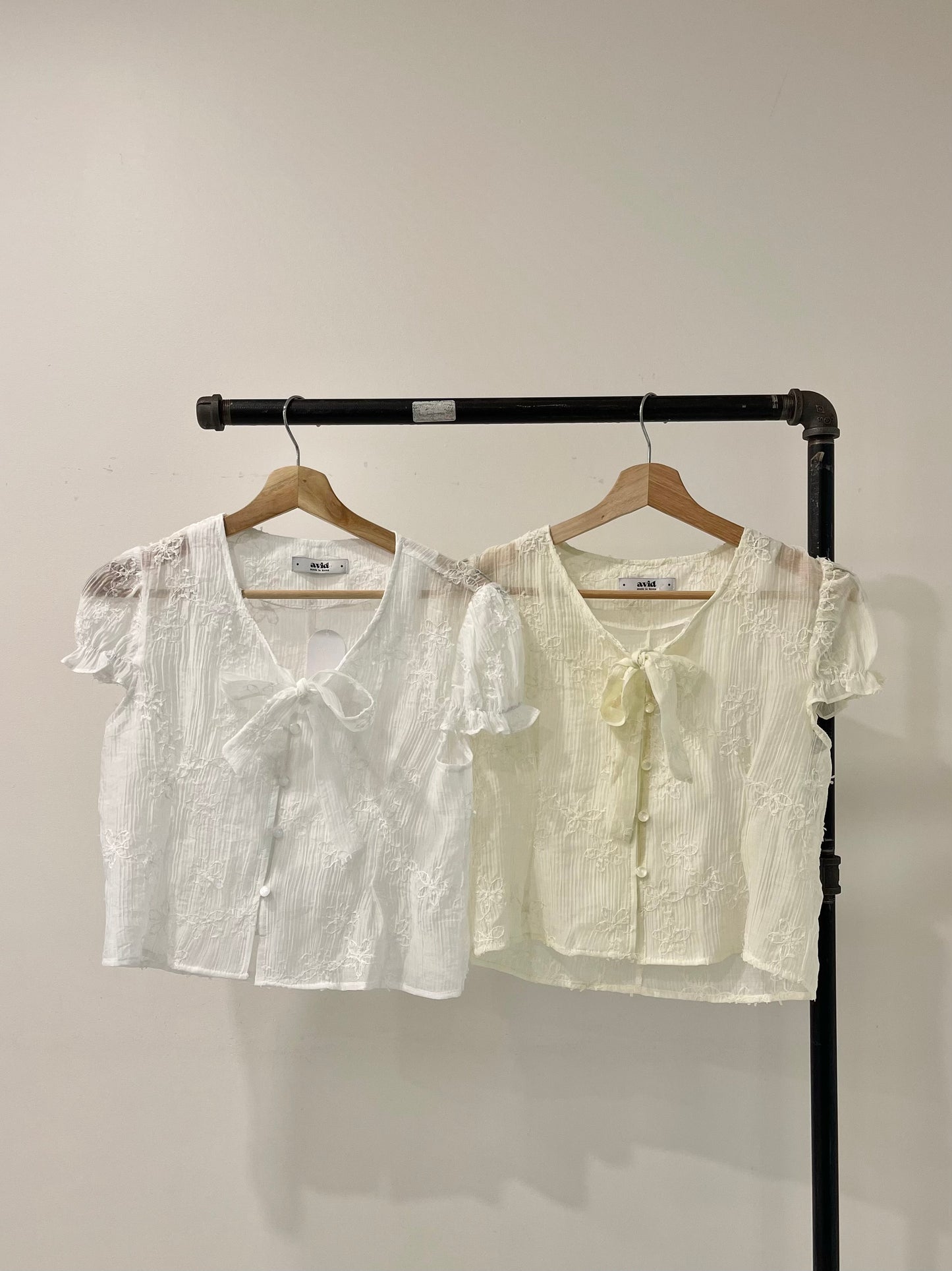 POSY Floral tie blouse