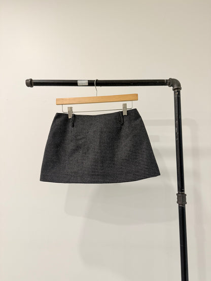 JEN Houndstooth micro mini skirt