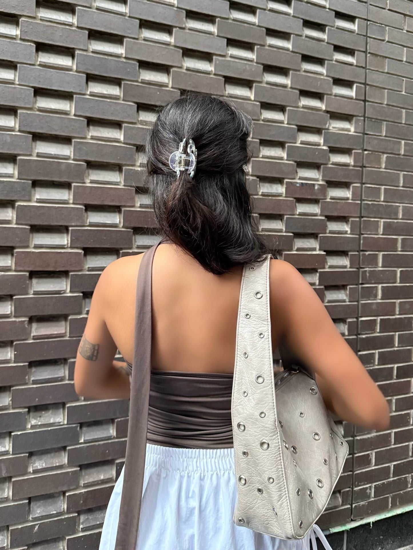 ZAMO One shoulder choker top