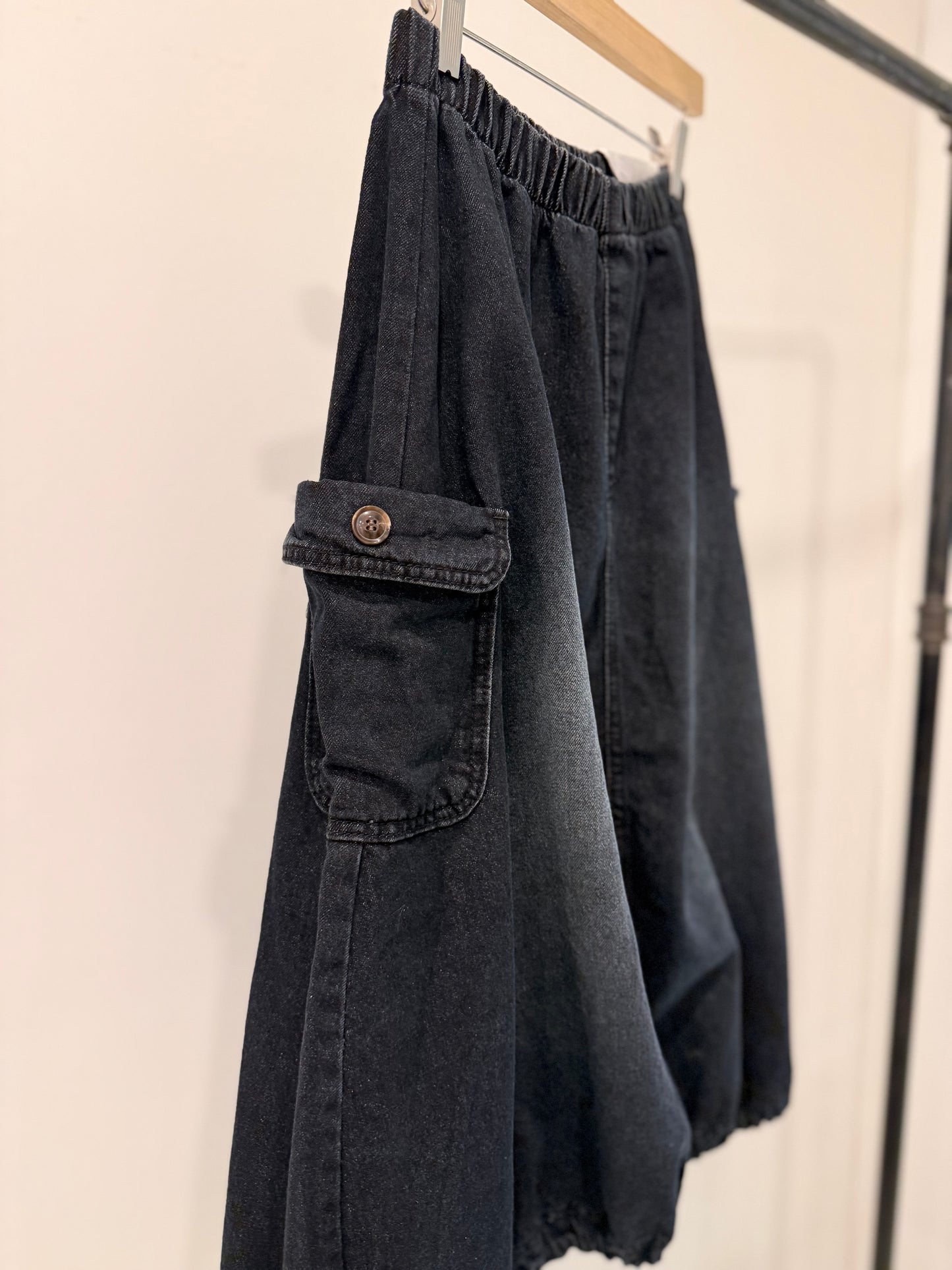 FLEET Denim balloon skirt