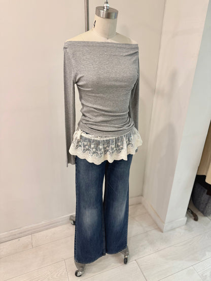 YEJI Embroidery wrap skirt