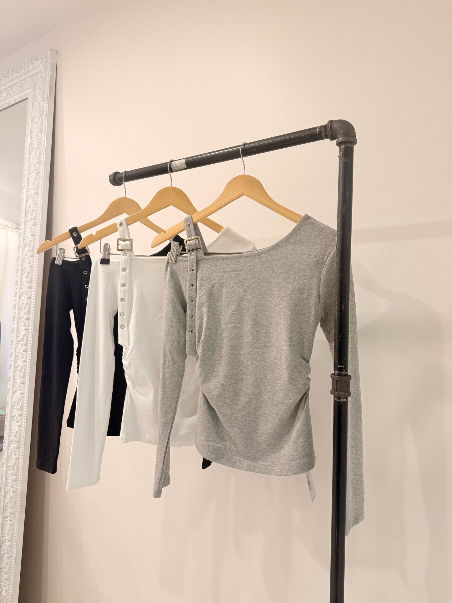 PARCH Belted shoulder top