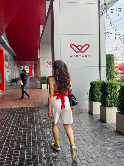 GEM Backless knit top