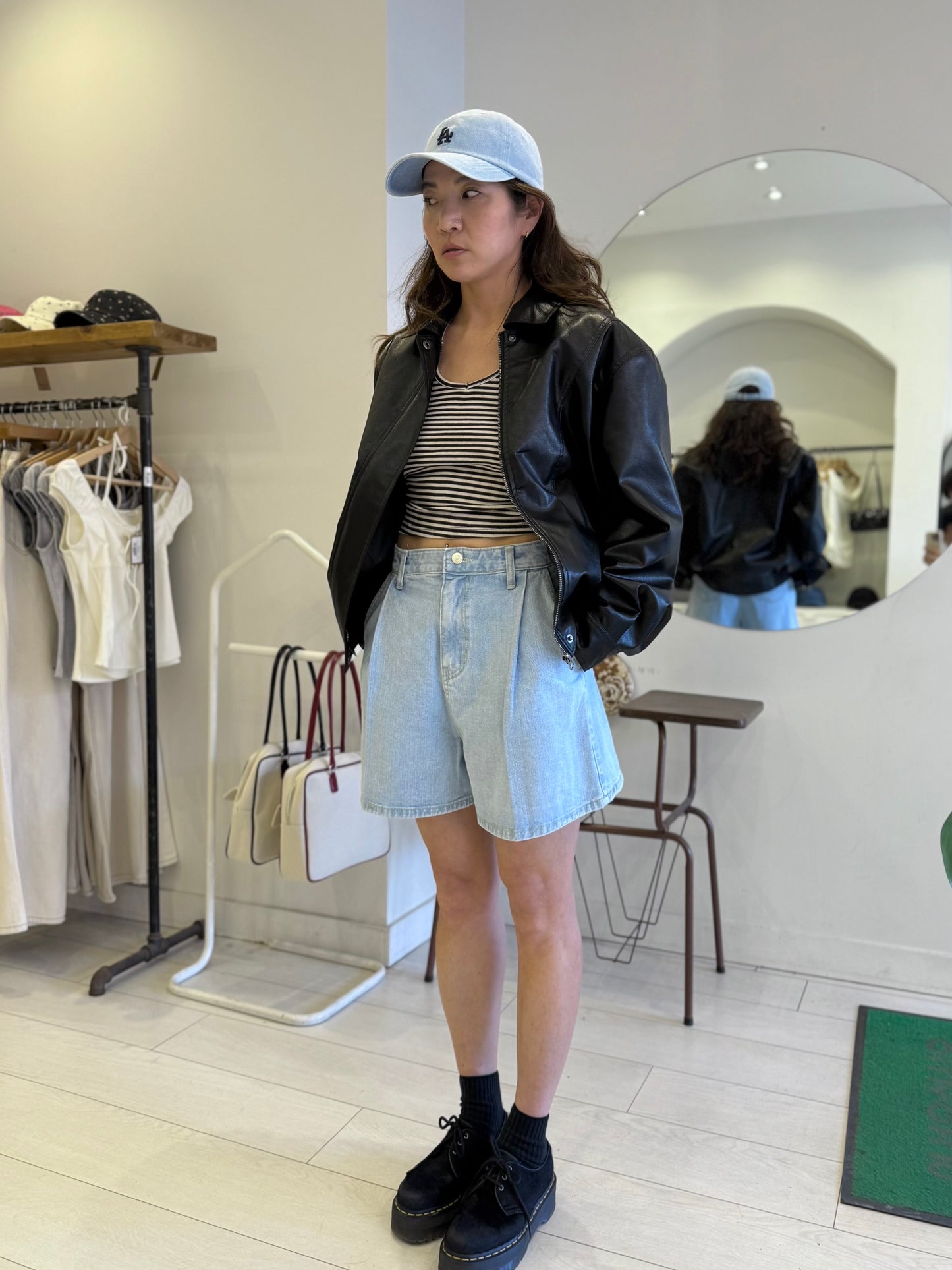 FIGA Vegan leather bomber