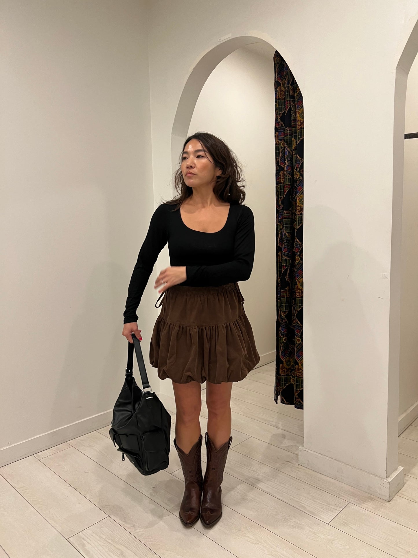 FASSO Corduroy puffy skirt