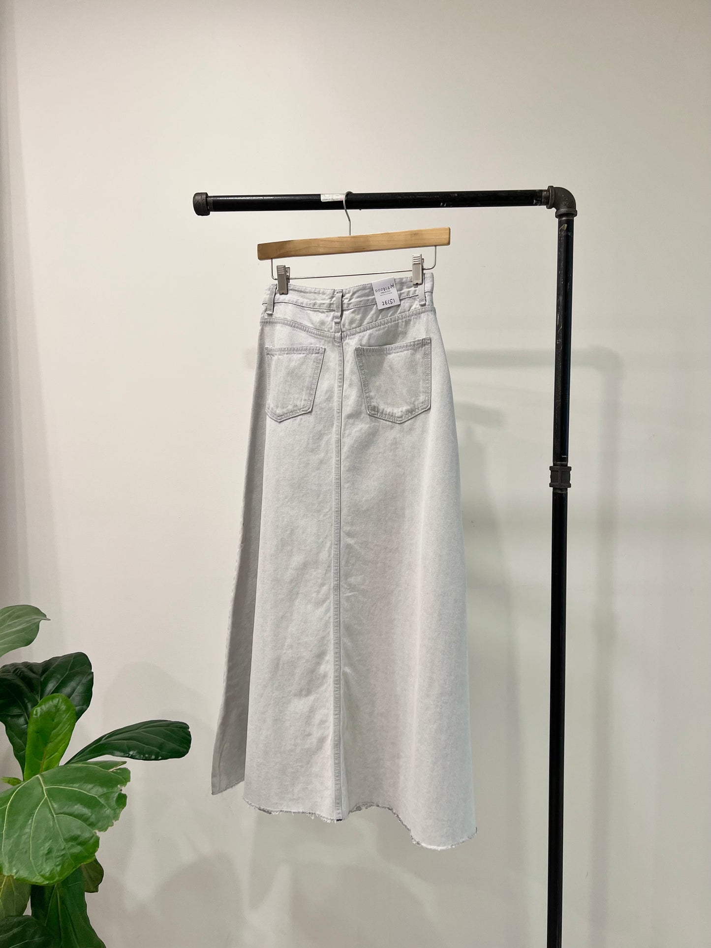 NAIM Faded jean skirt
