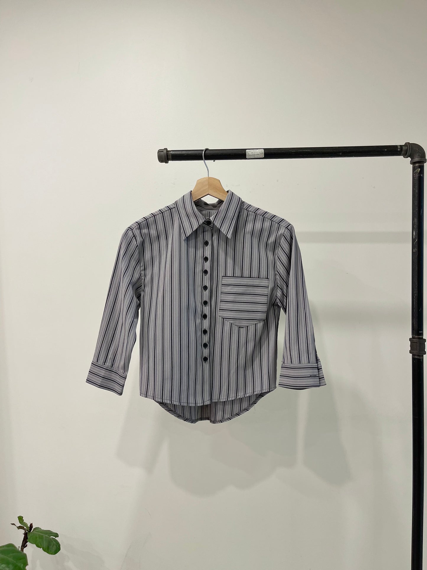 WREN Pinstripe slim shirt