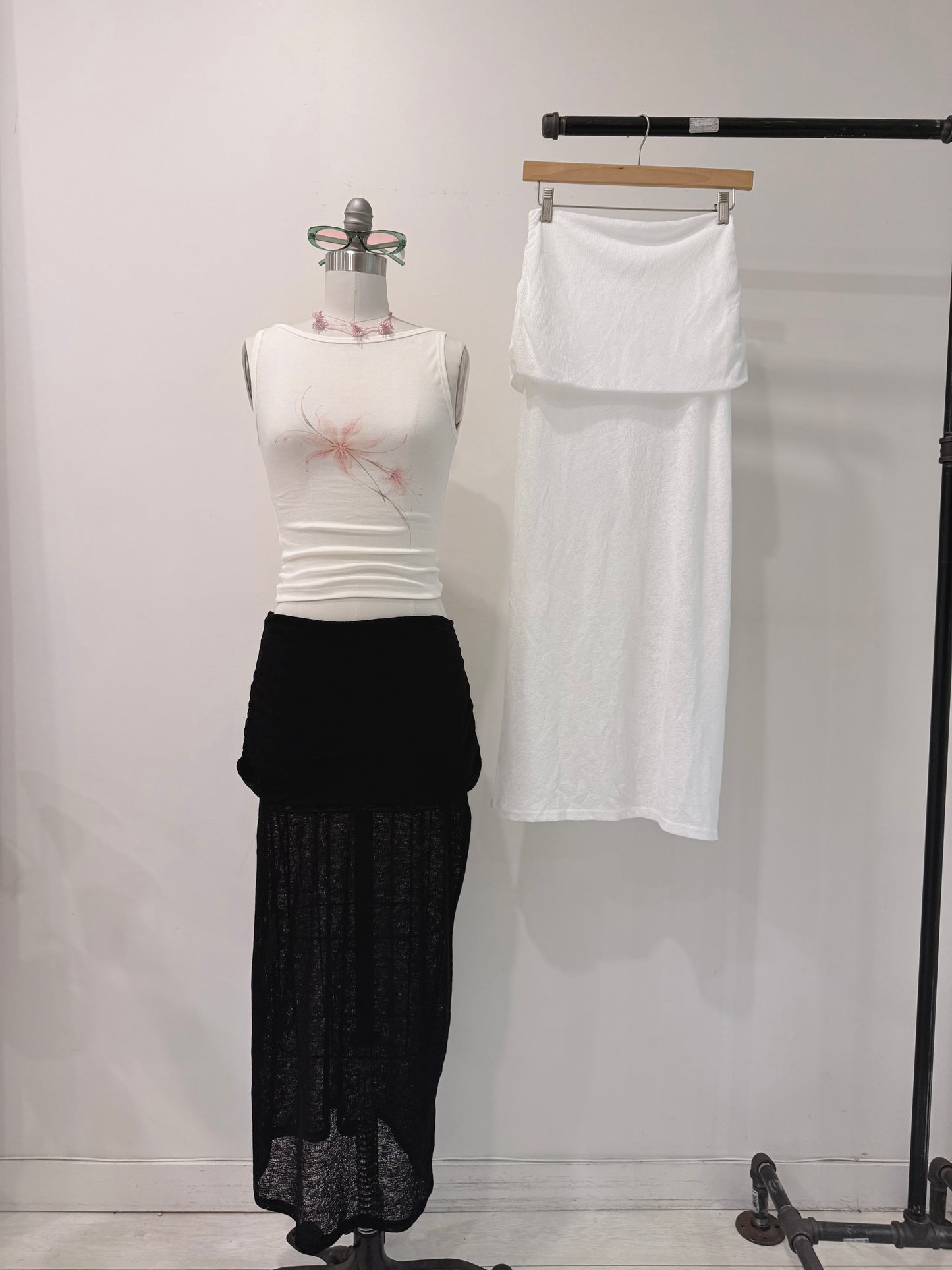 SASHA Draped skirt