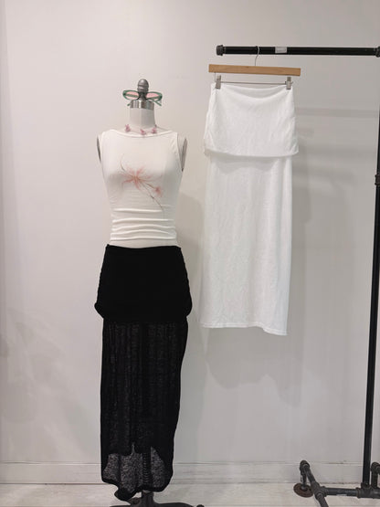 SASHA Draped skirt