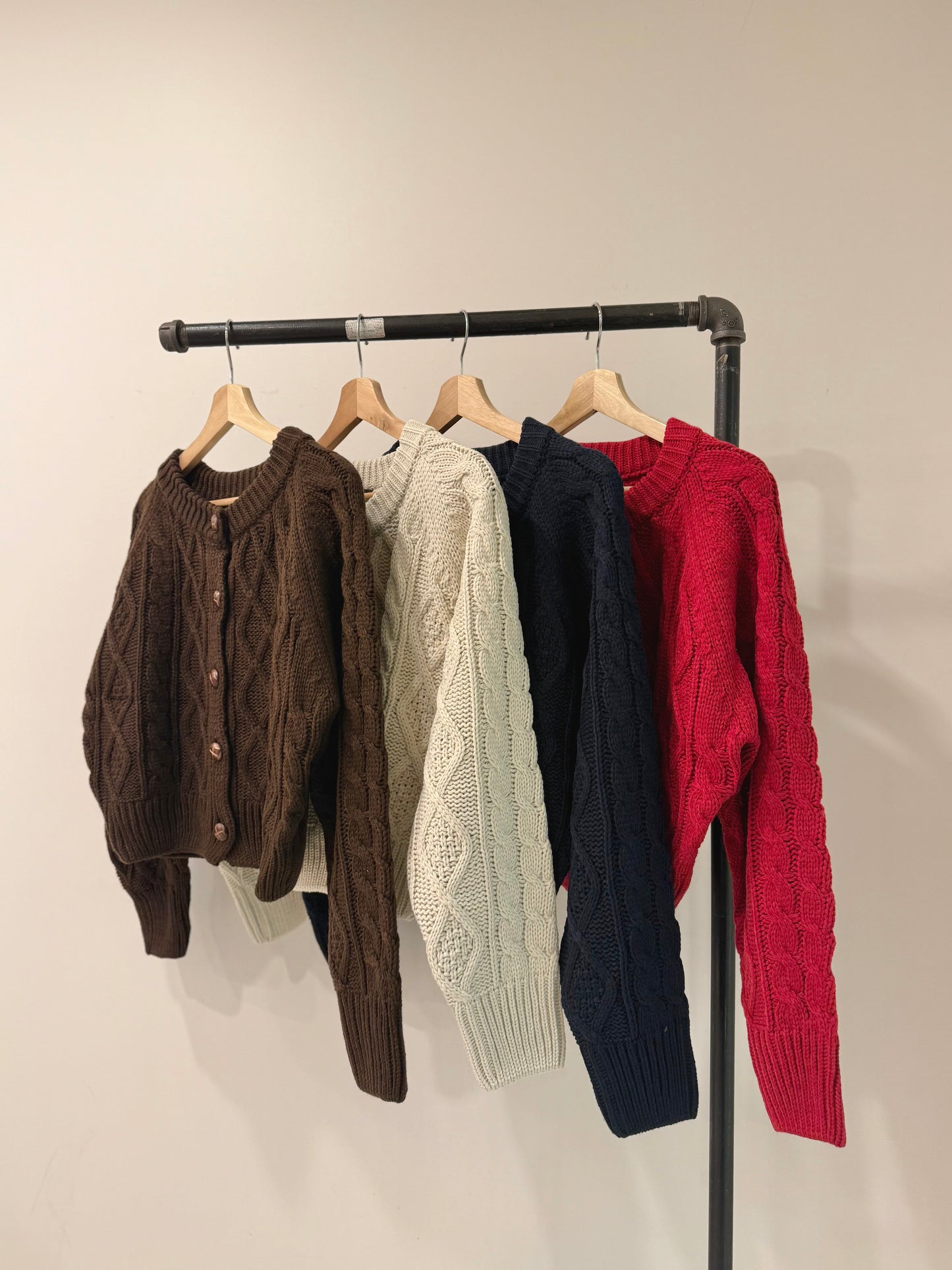 FATE Cable-knit cardigan