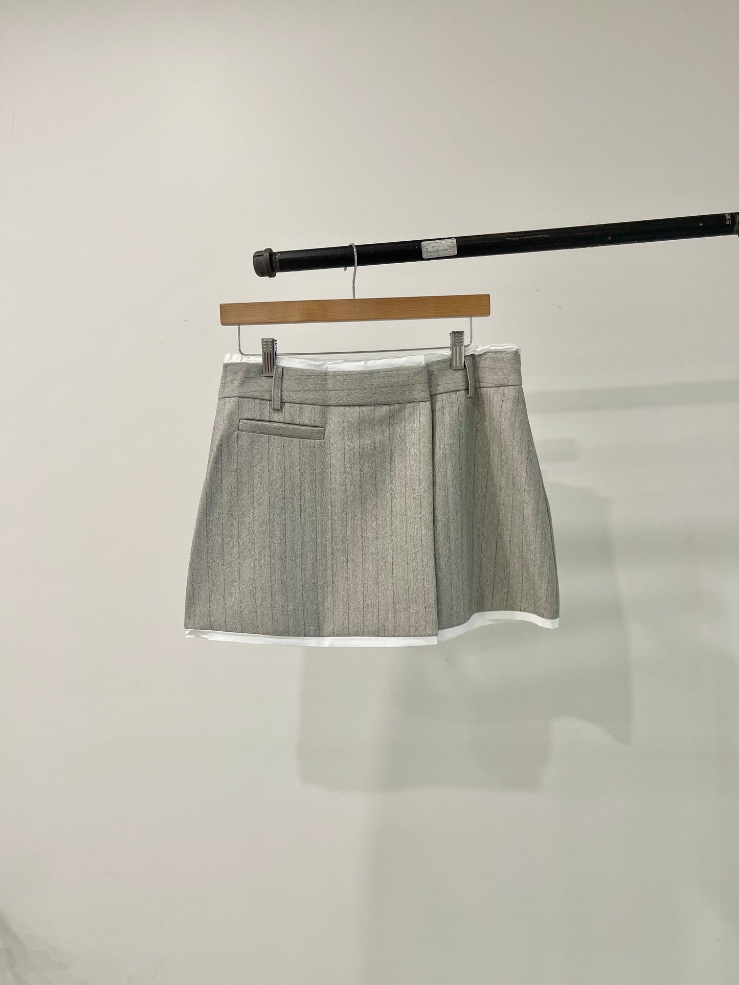 MABEL Pinstripe mini skirt