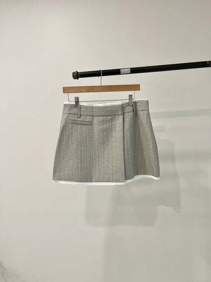 MABEL Pinstripe mini skirt