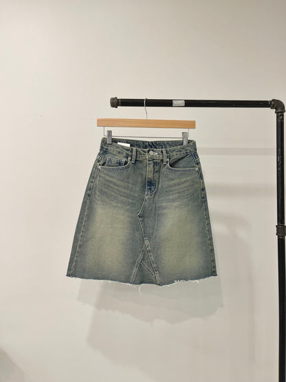 MANE Denim midi skirt