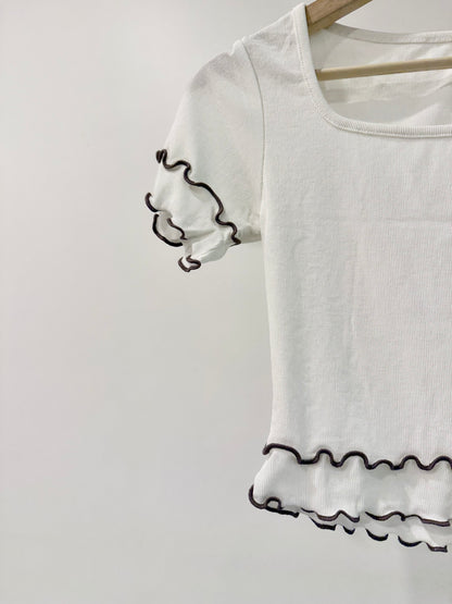 EMBER Lettuce edge tee