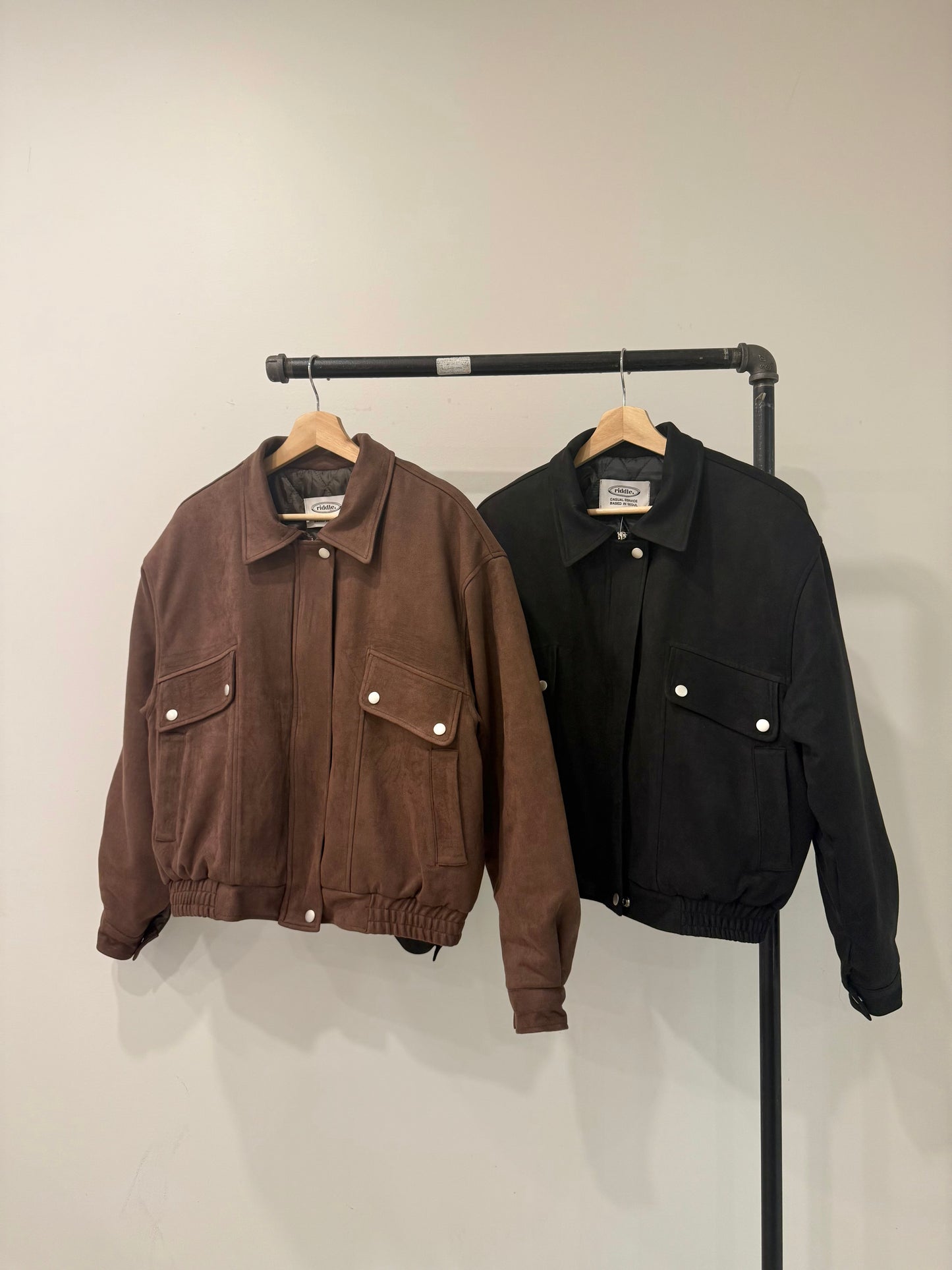 MELIN Insulated suede bomber