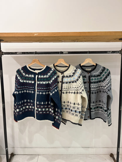 CLAIRE Fair isle cardigan