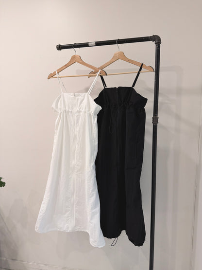 ELODIE Shirred maxi dress