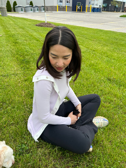 MELON Ribbed tank + cardi set